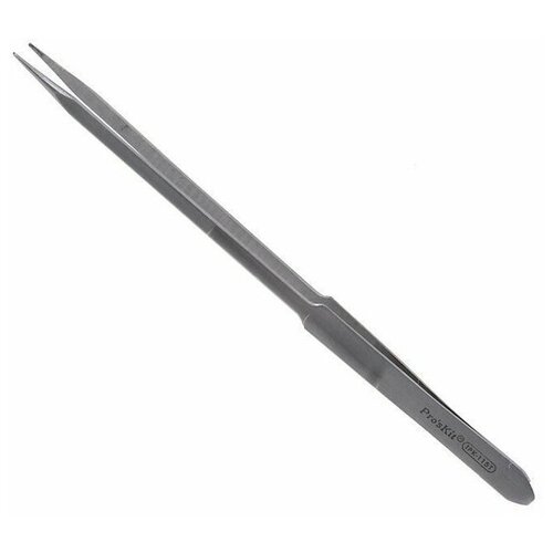 Tweezers / Пинцет прямой Pro'sKit 1PK-115T с удлиненной узкой рабочей частью (200 мм)