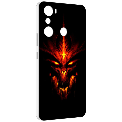 Чехол MyPads diablo-3-диабло для Infinix Hot 20i задняя-панель-накладка-бампер чехол mypads volkwagen фольксваген 3 для infinix hot 20i задняя панель накладка бампер