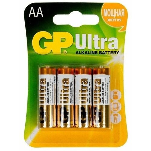 Батарейки алкалиновые GP Ultra Alkaline AA/LR6 - 4 шт.