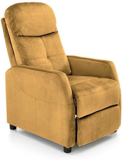 фото Кресло Halmar FELIPE 2 раскладное (горчичный/венге)