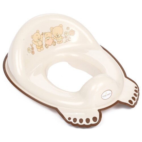 фото Накладка на унитаз мягкая tega baby мягкая, мишки, белый