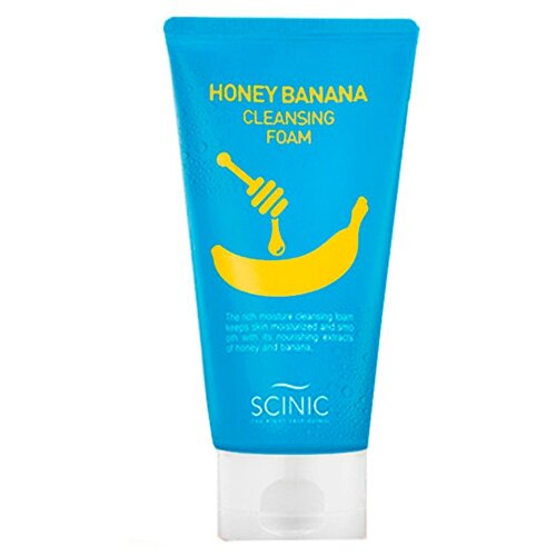 Scinic Питательная пенка для умывания с медом и бананом Honey Banana Cleansing Foam 150мл