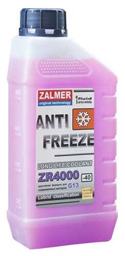 ZALMER ZR40V001 Антифриз фиолетовый -40C ZR4000 LLC G13 1кг ZALMER