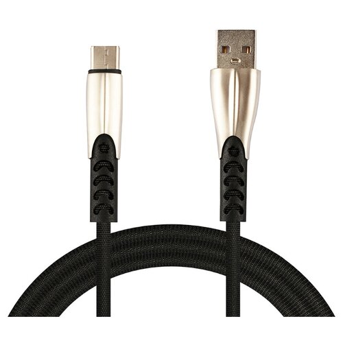 Data-кабель микро-USB медный черный (CB740-UMU-2A-CU-10B) WIIIX 1м аксессуар wiiix usb microusb 1m black cb720 umu 2a 10b