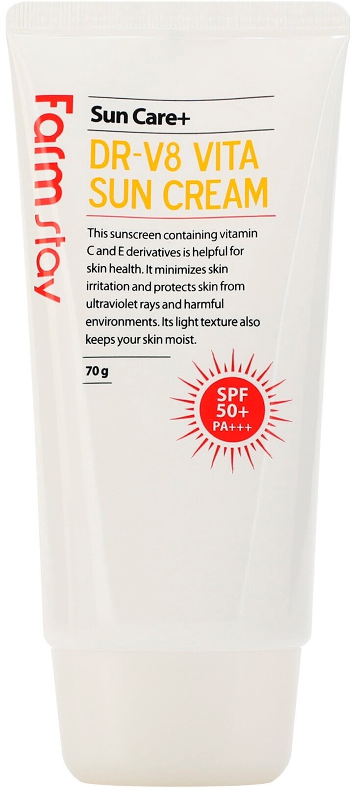 FARMSTAY Солнцезащитный крем для лица витаминизированный SPF 50+/PA+++, 70 г