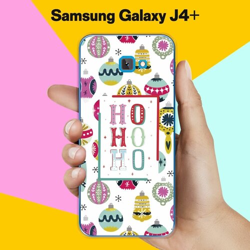 Силиконовый чехол на Samsung Galaxy J4+ Ho-Ho / для Самсунг Галакси Джей 4 Плюс 2018 силиконовый чехол на samsung galaxy a6 plus 2018 ho ho ho для самсунг галакси а6 плюс