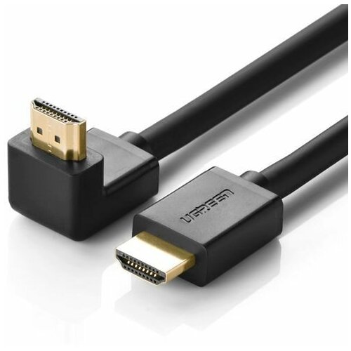 Кабель угловой UGREEN HD103 (10173) HDMI Cable Right Angle 90 Degree. Длина: 2м. Цвет: черный