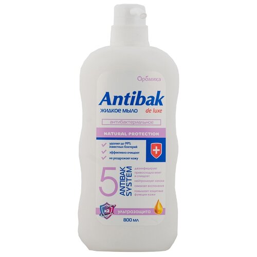 Жидкое мыло AROMIKA ANTIBAC Ультразащита, антибактериальное, 800 мл