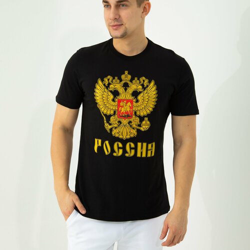 фото Футболка, размер 48, черный нет бренда