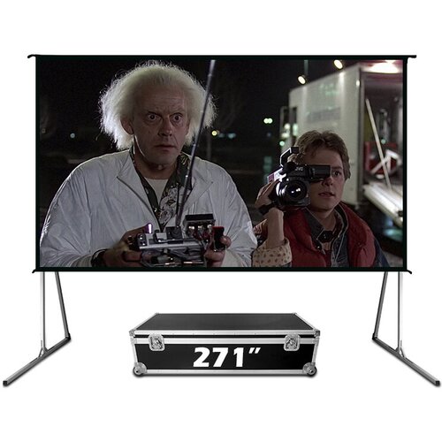 Экран Cinema S'OK серии Fast Folder SCPSFF-600x338FR 271' 16:9 напольный, полотно White PVC