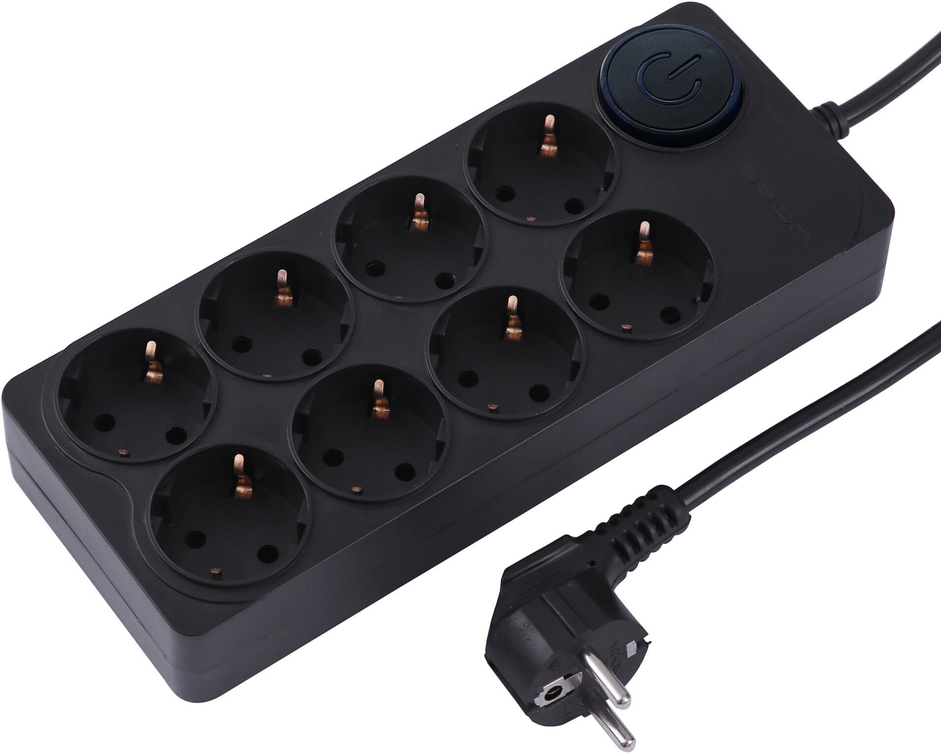фото Сетевой фильтр Ippon BK-8-EU-3-16-B 3м 8 розеток черный коробка
