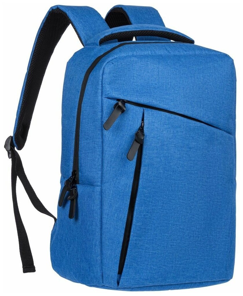 Рюкзак для школы офиса мужской женский детский для ноутбука Onefold, ярко-синий, размер 40х28х19 см