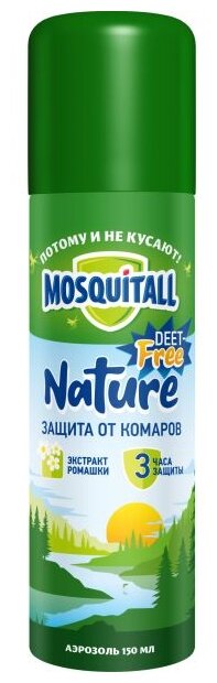 Mosquitall Nature Аэрозоль от комаров, 150 мл.