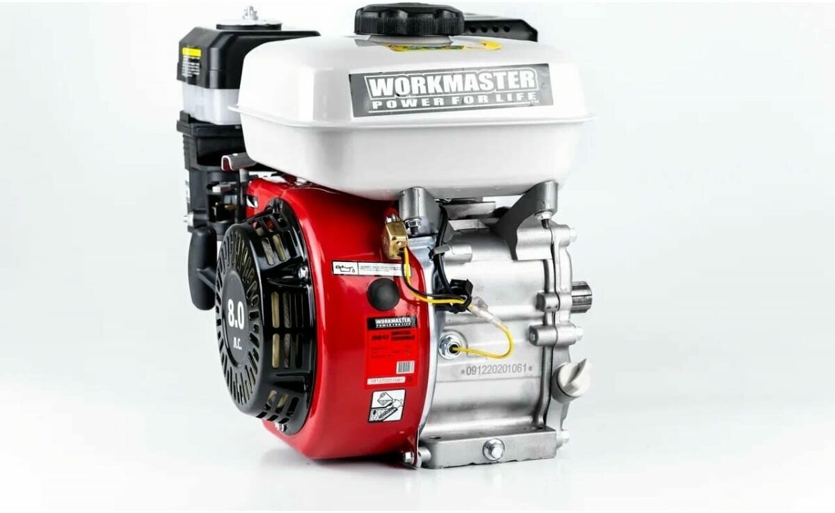Бензиновый двигатель Workmaster ДБ-8,0 (8 л.с., ручной стартер, 19 мм) - фотография № 4