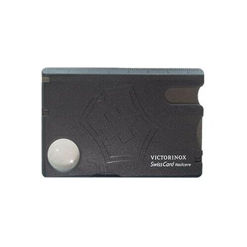 Корпус швейцарской карточки VICTORINOX SwissCard Nailcare C.7240. T3 полупрозрачный черный