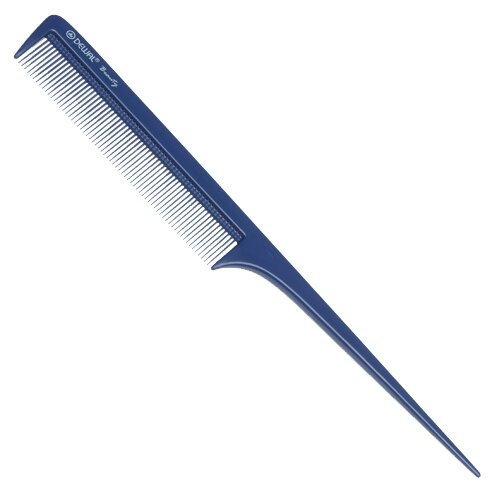 Dewal Beauty Расческа рабочая с пластиковым хвостиком, 20,5 см, пластик, цвет синий (DBS6104)