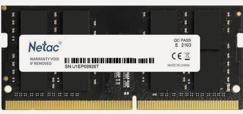 Изображение товара Оперативная память Netac DDR4 SO-DIMM 8Gb 3200MHz pc-25600 (NTBSD4N32SP-08)