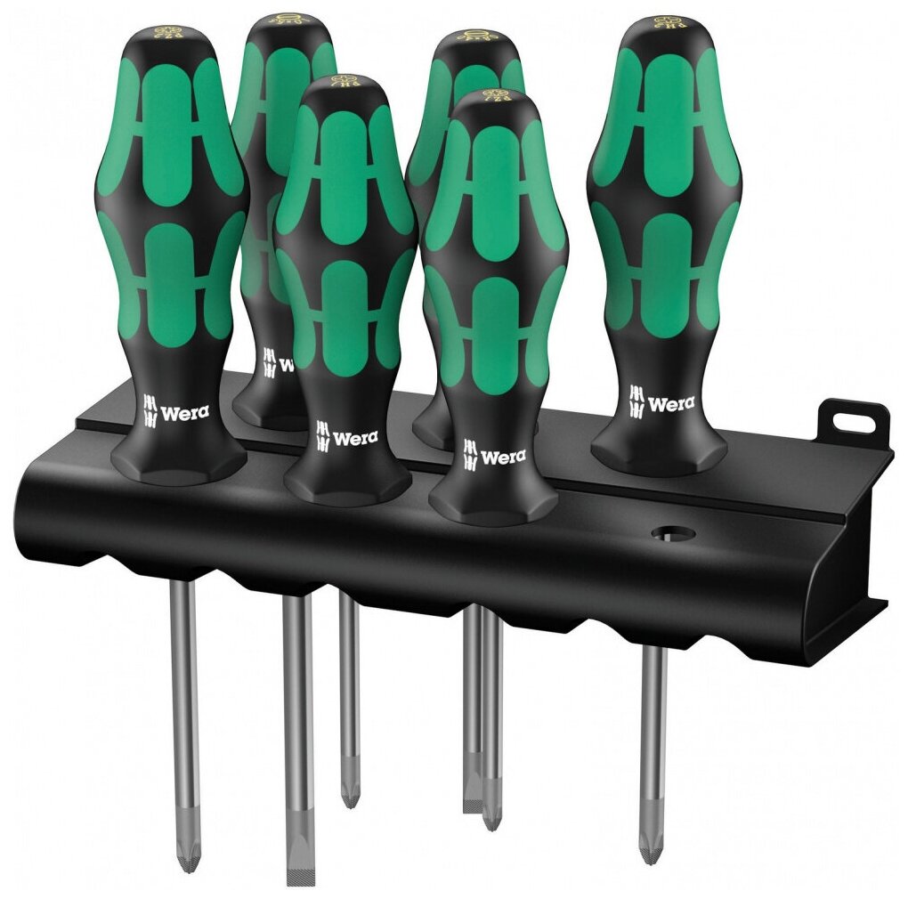 Набор отверток Wera Kraftform Plus Lasertip WE-105622, 6 предм.