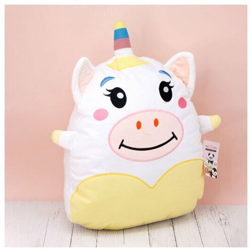 Мягкая игрушка Hugme toys «Единорог», 40 см, белый