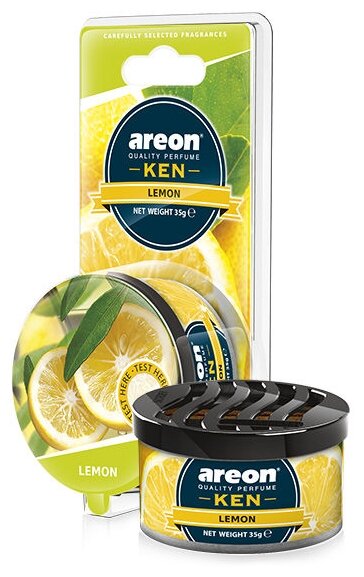 Ароматизатор AREON баночка на панель GEL KEN BLISTER "LEMON"