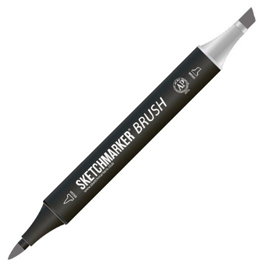 Маркер Sketchmarker Brush двухсторонний на спирт.основе цв.TG5 Тонированный серый 5