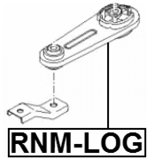 Подушка двигателя задняя Febest RNM-LOG