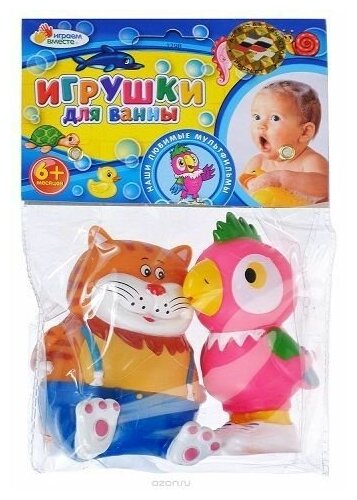 Набор игрушек для ванны Играем Вместе Кеша и Кот - фото №4
