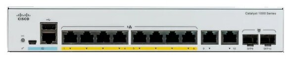 C1000-8P-2G-L Коммутатор Catalyst 1000 8port GE, POE, 2x1G SFP