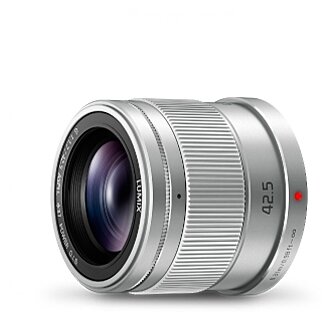 Объектив Panasonic Lumix 42.5mm f/1.7 G Asph. Power O.I.S., серебристый