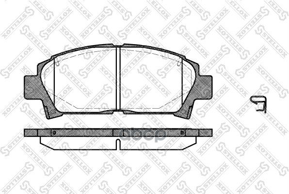 438 002-Sx_=427 02=Fdb928! Колодки Дисковые Пtoyota Carina 1.6-2.0D 93-97/Avensis 1.6I-2.0Td 97-00 Stellox арт. 438002SX