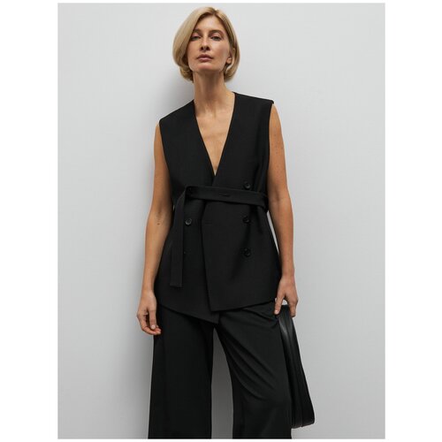 GATE31 Жилет Марсель со съёмным поясом 245210BL (Черный-L)