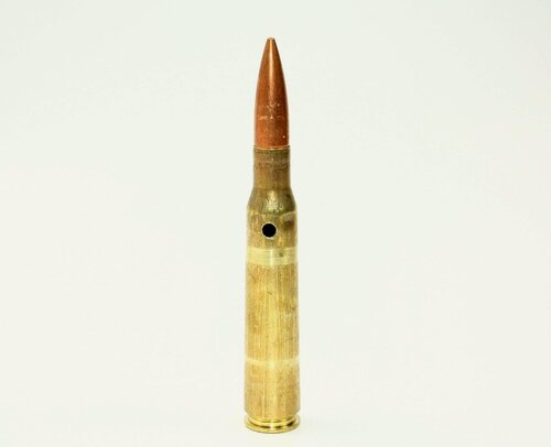 Изображение товара Комплект из 1 шт / Патрон учебный 12,7 мм (ДШК) / Золотой