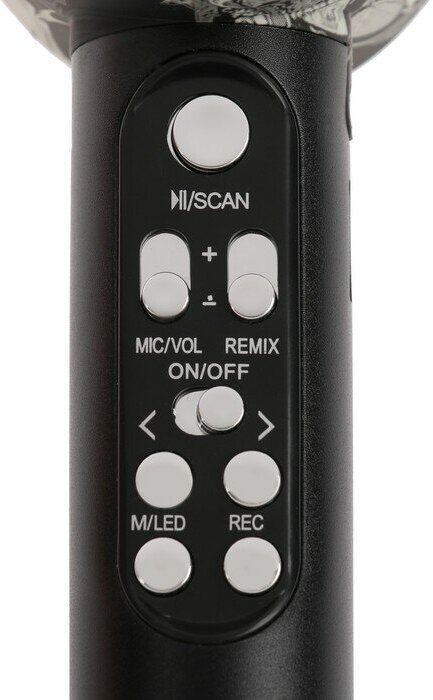 Микрофон для караоке Q5 3 Вт 1800 мАч Bluetooth FM microSD красный 9365037