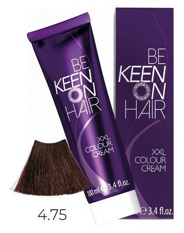 KEEN Be Keen on Hair крем-краска для волос XXL Colour Cream, 4.75 mahagoni, 100 мл