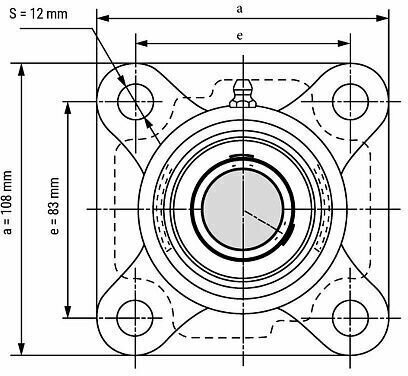 Подшипниковый узел UCF206 TECHNIX — фото 1