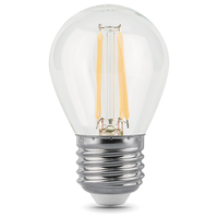 Лампа Gauss Filament Шар 11W 830lm 4100К Е27 LED 105802211