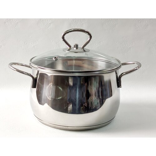 Кастрюля сфер. 1,9л нерж. с/к, с индукцией лзми