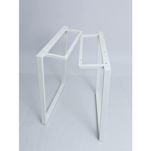 Подстолье / Опора в стиле лофт для стола Металлическое 71х60см, Белый матовый