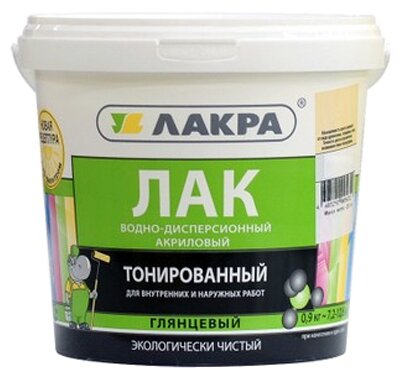 Лак лакра акриловый 0,9 кг махагон