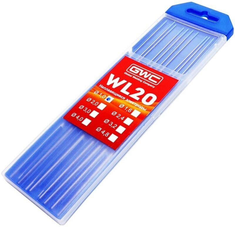 Вольфрамовый электрод WL-20 1,0мм 175мм (синий) для аргонодуговой сварки TIG (10шт) - фотография № 3