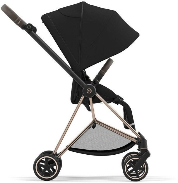 Cybex Mios III Прогулочная коляска новое поколение, шасси Rose Gold/Deep Black, с дождевиком