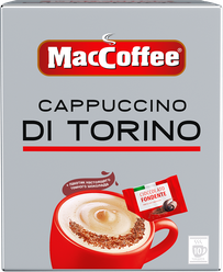 Кофейный напиток MacCoffee Капучино di Torino с шоколадной крошкой 25,5г, 10 шт