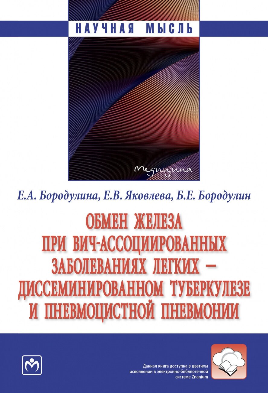 Обмен железа при ВИЧ-ассоциированных заболеваниях легких - диссеминированном туберкулезе и пневмоцистной пневмонии