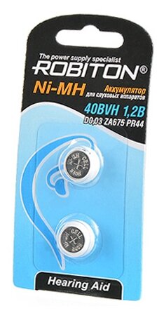 Аккумулятор Ni-Mh 40 мА·ч 1.2 В ROBITON 40BVH