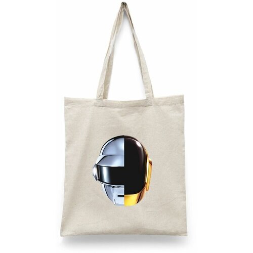 фото Сумка-шоппер унисекс каждому своё "daft punk/дафт панк" черная