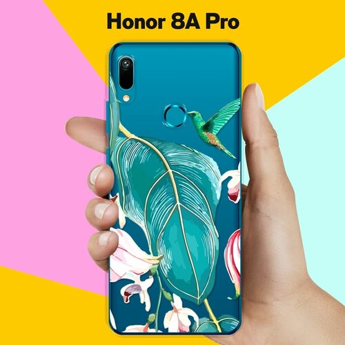 Силиконовый чехол Колибри на Honor 8A Pro силиконовый чехол луна на honor 8a pro