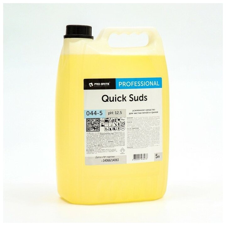 Средство для чистки печей и грилей Quick Sud, усиленное, 5 л PRO Brite 9502085 . - фотография № 2