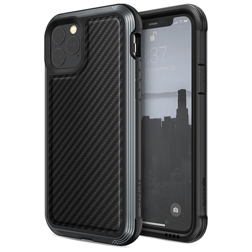 фото Чехол x-doria defense lux для iphone 11 pro чёрный карбон