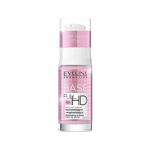 Eveline Cosmetics База под макияж Full HD Make Up Base Illuminating and Lifting Primer, 30 мл, белый eveline base full hd база под макияж разглаживающе выравнивающая 30мл 2уп