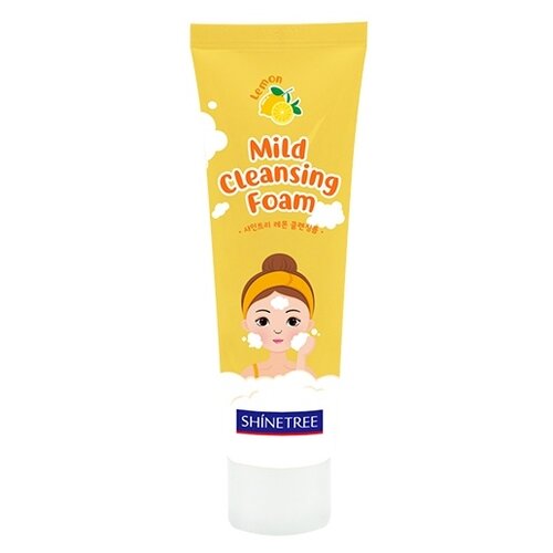 Shinetree пенка для умывания с экстрактом лимона Mild Cleansing Foam, 80 мл пенка для умывания с экстрактом лимона пенка для умывания с экстрактом лимона 100мл